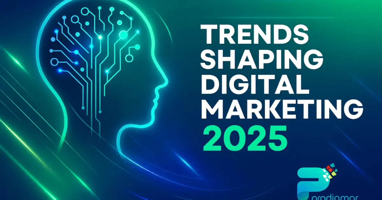AI-powered digital marketing trends 2025 concept