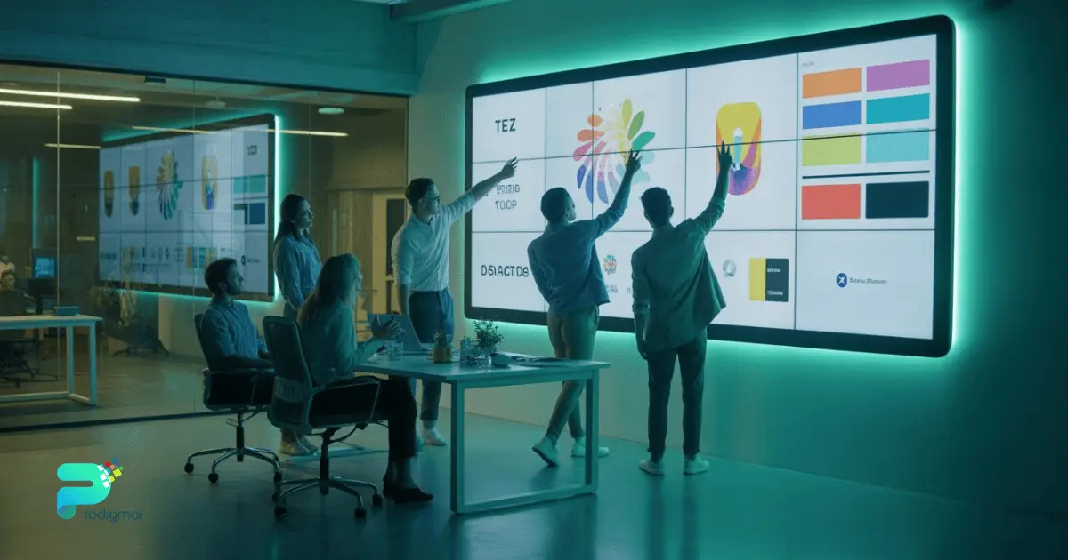 Abstract digital art showcasing creativity and brand energy in marketing.