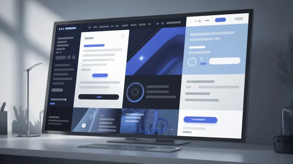 a-sleek-modern-website-interface-mockup-_druoblFiTLis0-rKsQkfgg_FL-zSi-gQKes_KhkXrKfzw Modern website design illustrating overall performance, user trust, and high conversion potential.