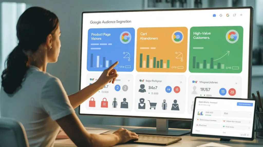 audience segments for Google Ads based on specific user behaviors.