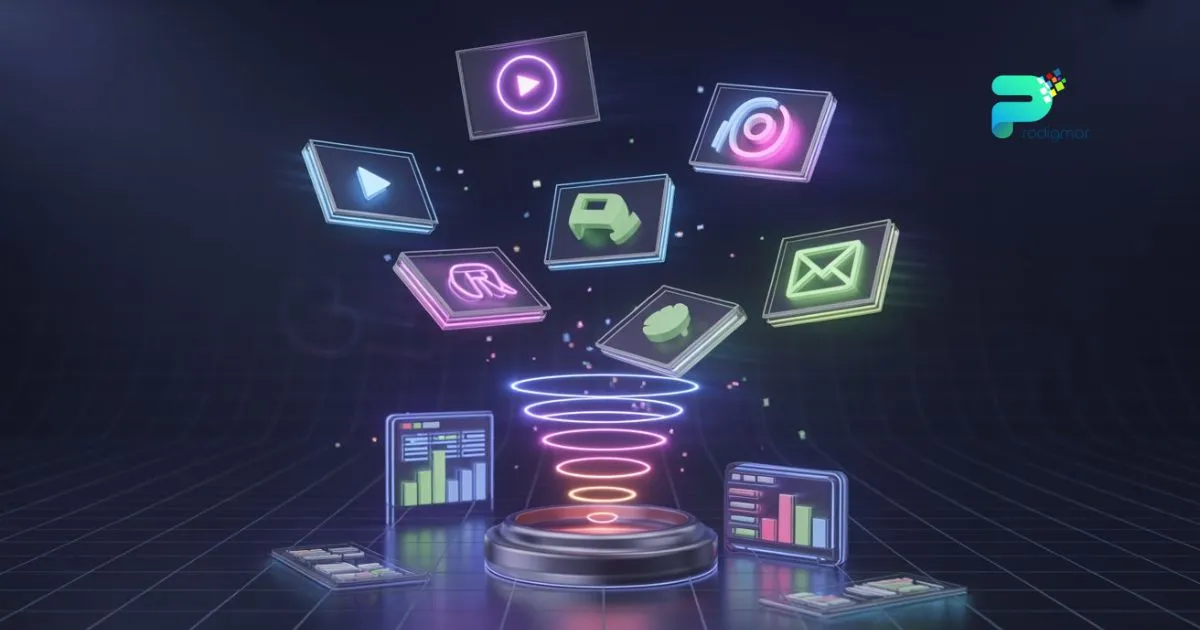 Hero graphic showcasing modern creative marketing ideas and tools.