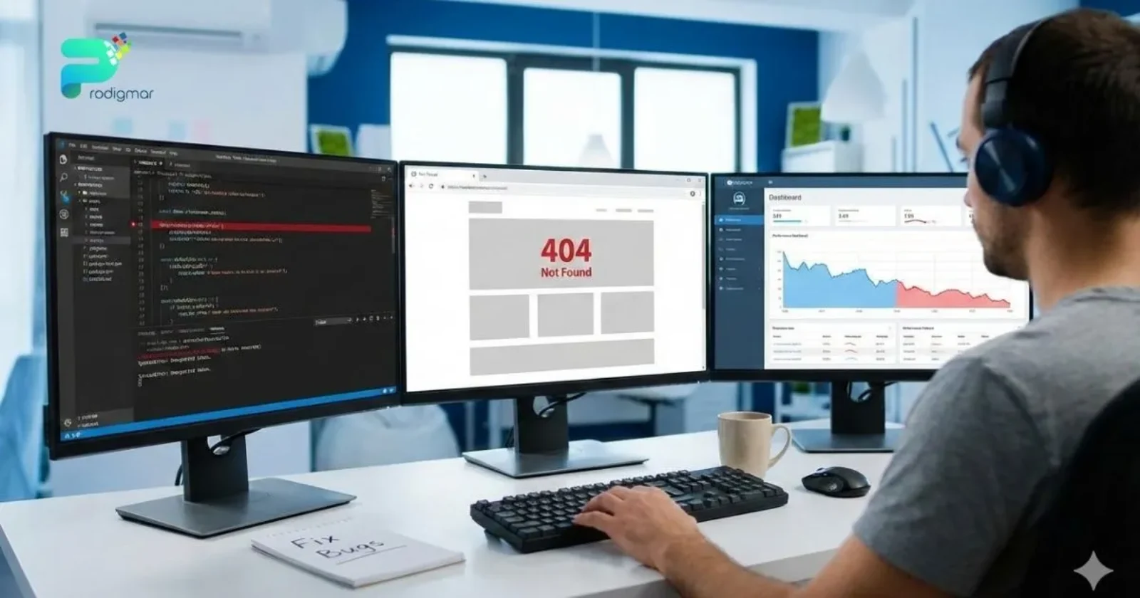 Website bug fixing service repairing broken code and improving website performance