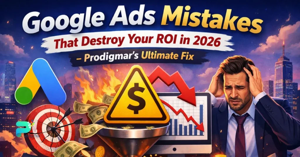 Google Ads Mistakes That Destroy Your ROI in 2026 — Prodigmar’s Ultimate Fix