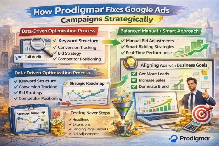 How Prodigmar Fixes Google Ads Campaigns Strategically