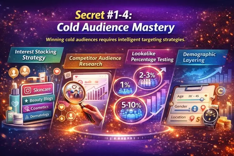 Secret #1–4: Cold Audience Mastery