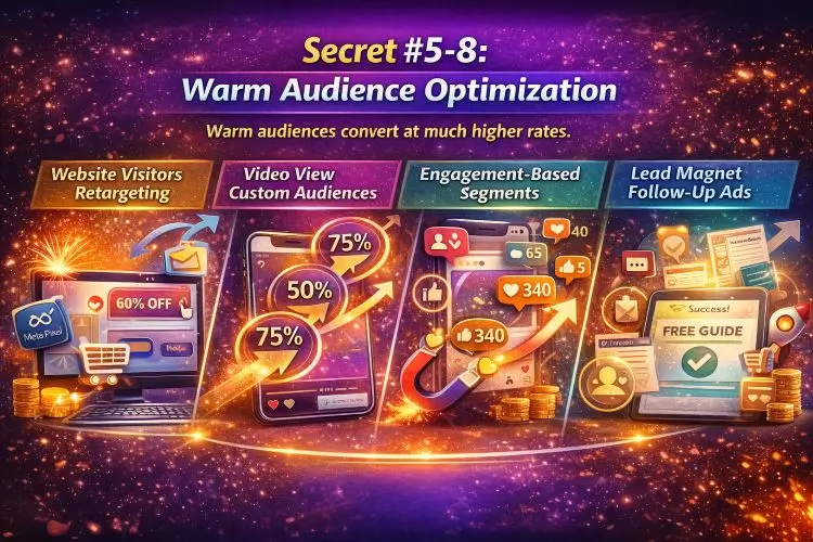 Secret #5–8: Warm Audience Optimization