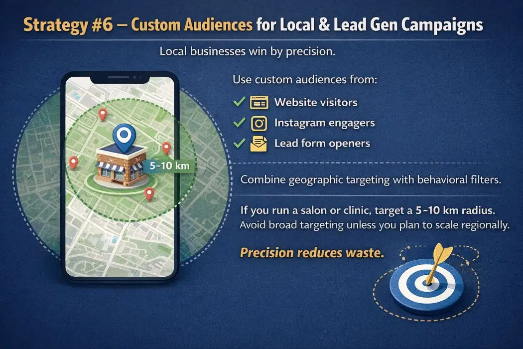 Strategy #6 – Custom Audiences for Local & Lead Gen Campaigns