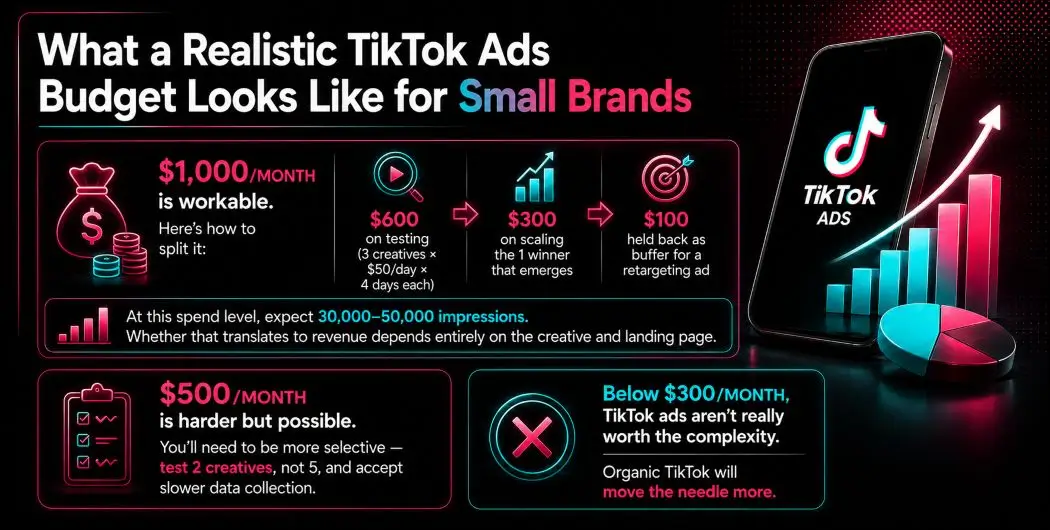 What a realistic TikTok ads budget looks like for small brands