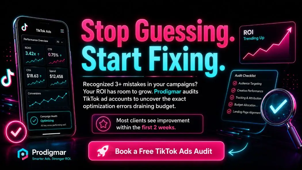 Futuristic TikTok ad optimization dashboard TikTok ad mistakes harming