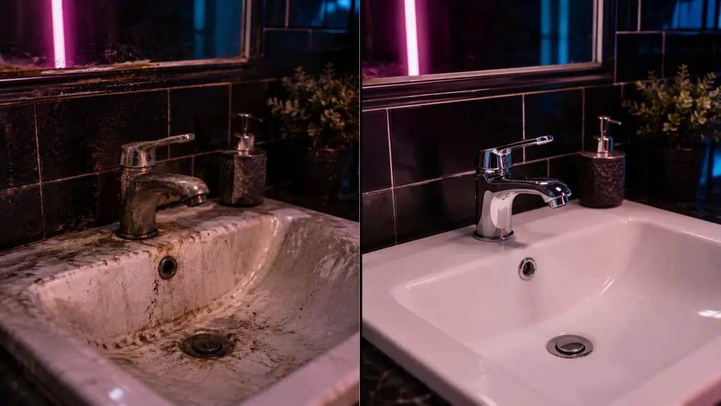 Before and after TikTok ad example for local service business