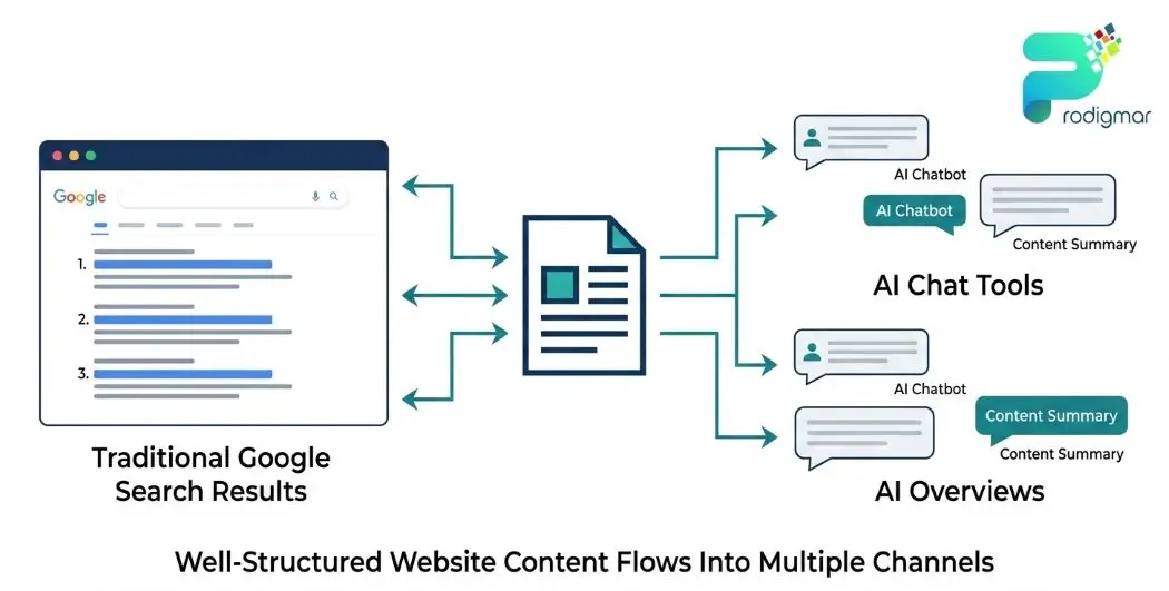 seo-vs-ai-search-geo-strategy-diagram